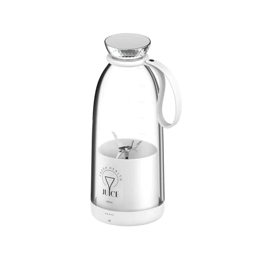 Mélangeur de bouteilles de jus frais USB ju479, 500ml, 2400mAh, sans fil, pour fruits, milkshake, gl