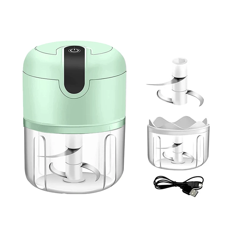 Mini hachoir à ail, robot culinaire, hachoir à ail portable sans fil, moulin à viande électrique