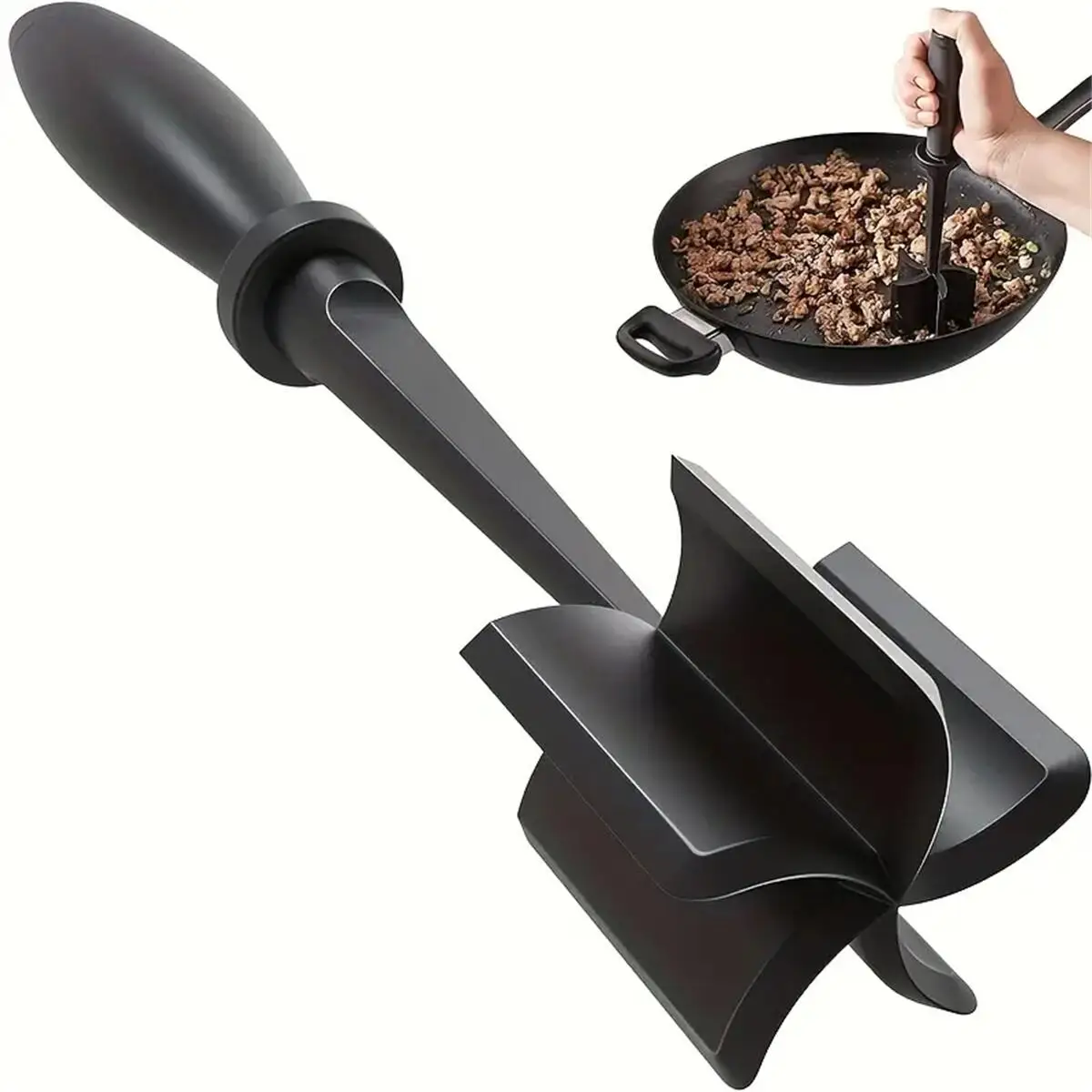 Hachoir à viande 1 pièce, broyeur à viande, résistant à la chaleur adapté à la viande de Hamburger, 