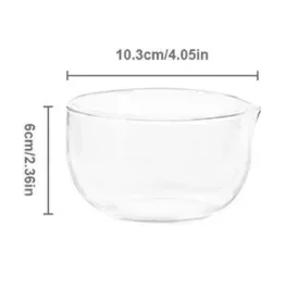 Bol en verre japonais, tasse à café au lait, vaisselle transparente, cuisson des fruits, yaourt, bol