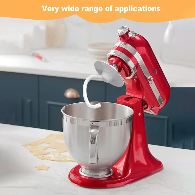 Crochet à pâte revêtu KitchenAid, compatible avec les mélangeurs sur socle K45dh KitchenAid KSM90, K