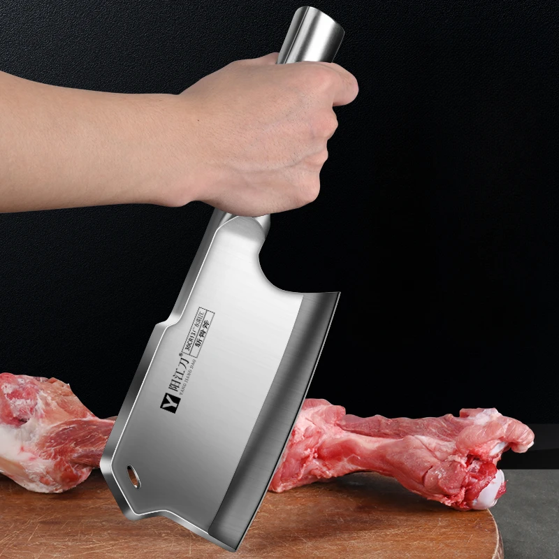 XTL-Couteau à Découper en Os de Cuisine, Outil de Coupe en Acier Inoxydable, Épais et Réduit
