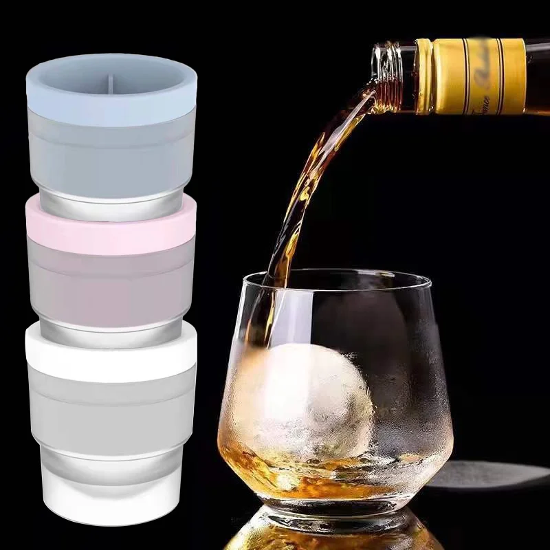 Machine à glaçons en Silicone, sphère de qualité alimentaire, moule à glace empilable à fusion lente