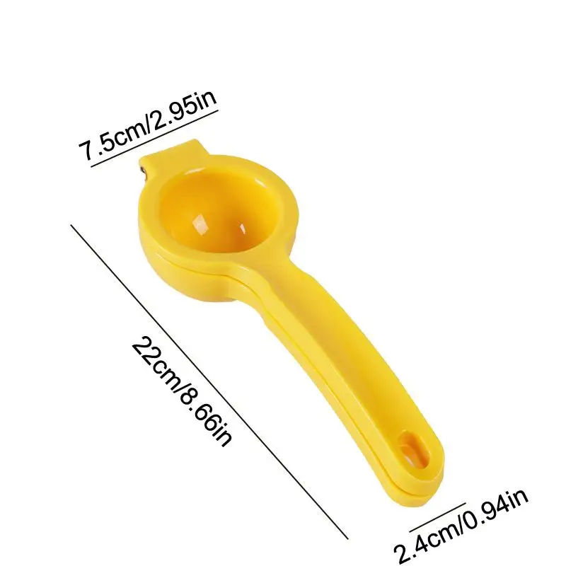 Presse-agrumes manuel portable jaune [CL] – Extracteur de jus frais pour fruits, oranges, agrumes, c