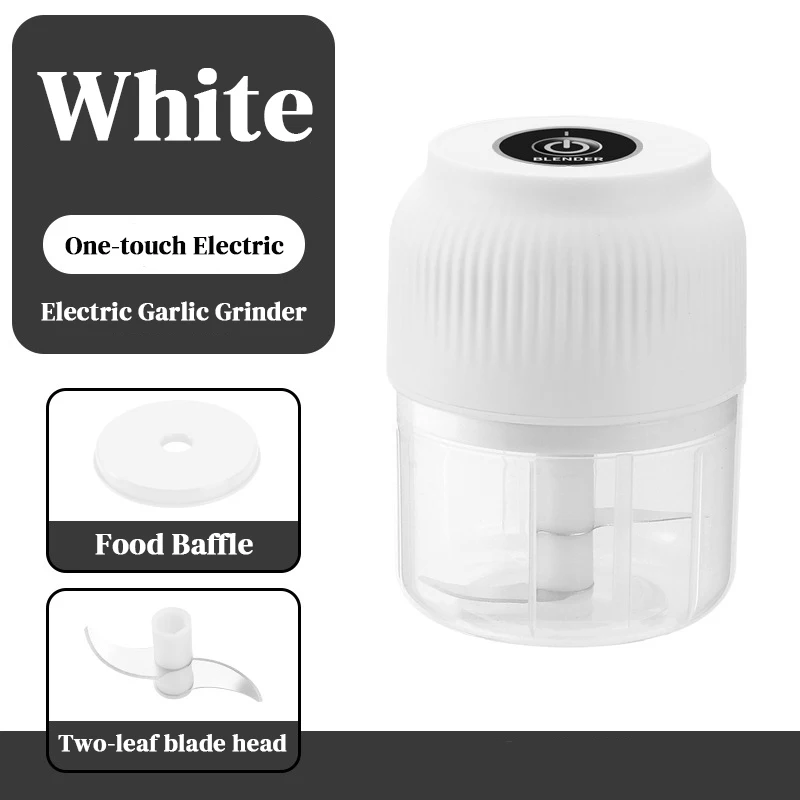 Broyeur électrique d'ail, hachoir alimentaire de cuisine, hachoir à viande Portable USB, hachoir à l