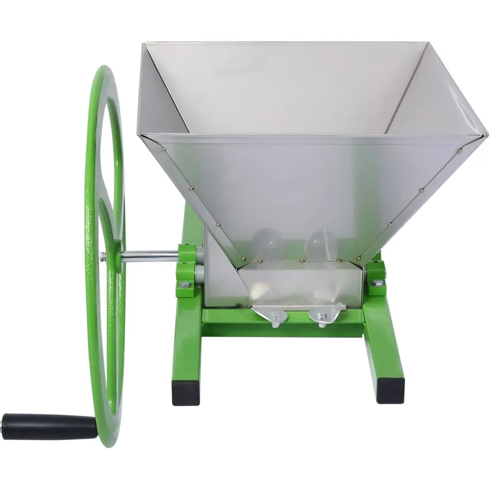 Broyeur manuel Ju479 de 7L, broyeur de fruits portable avec roue, en acier inoxydable, pour le vin e