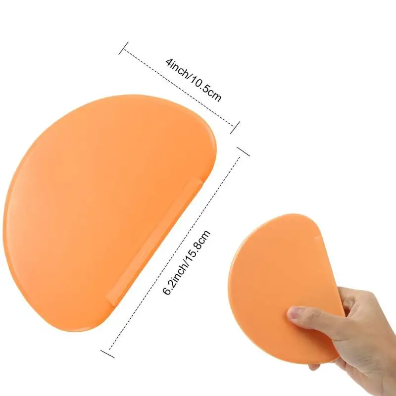 Grattoir à bol Flexible, grattoir à pâte, spatule polyvalente, grattoir à pâtisserie incurvé, bol de