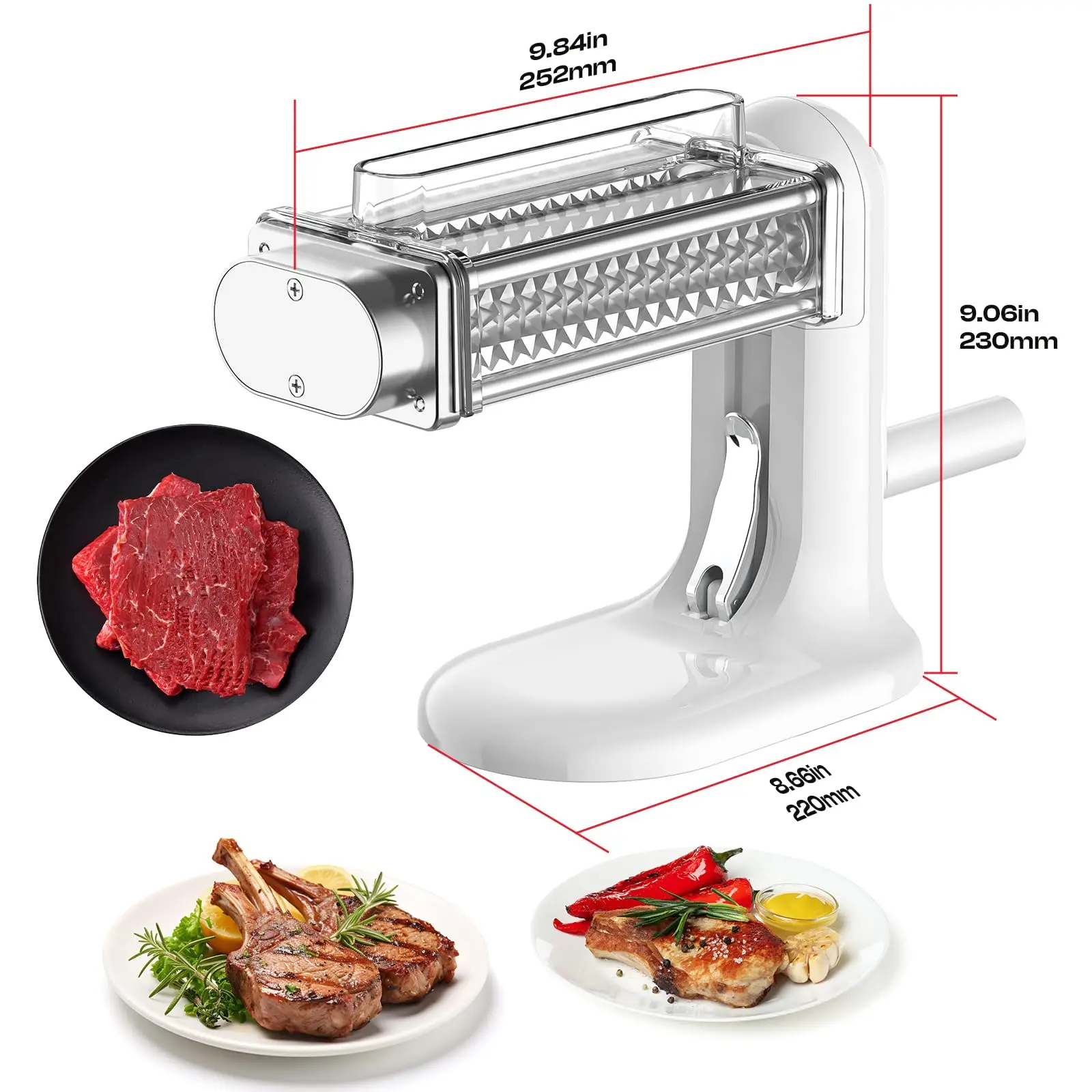 Gvode Outil manuel de attendrissement de la viande, Machine à attendrisser la viande avec engrenage