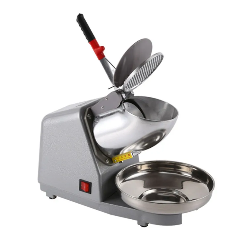 Broyeur à glace électrique avec double couteau, machine à glace concassurera, mise à niveau commerci