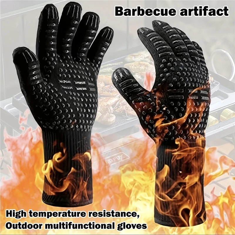 1/2 pièces gants de Barbecue mitaines de four résistantes aux hautes températures 500 800 degrés gan