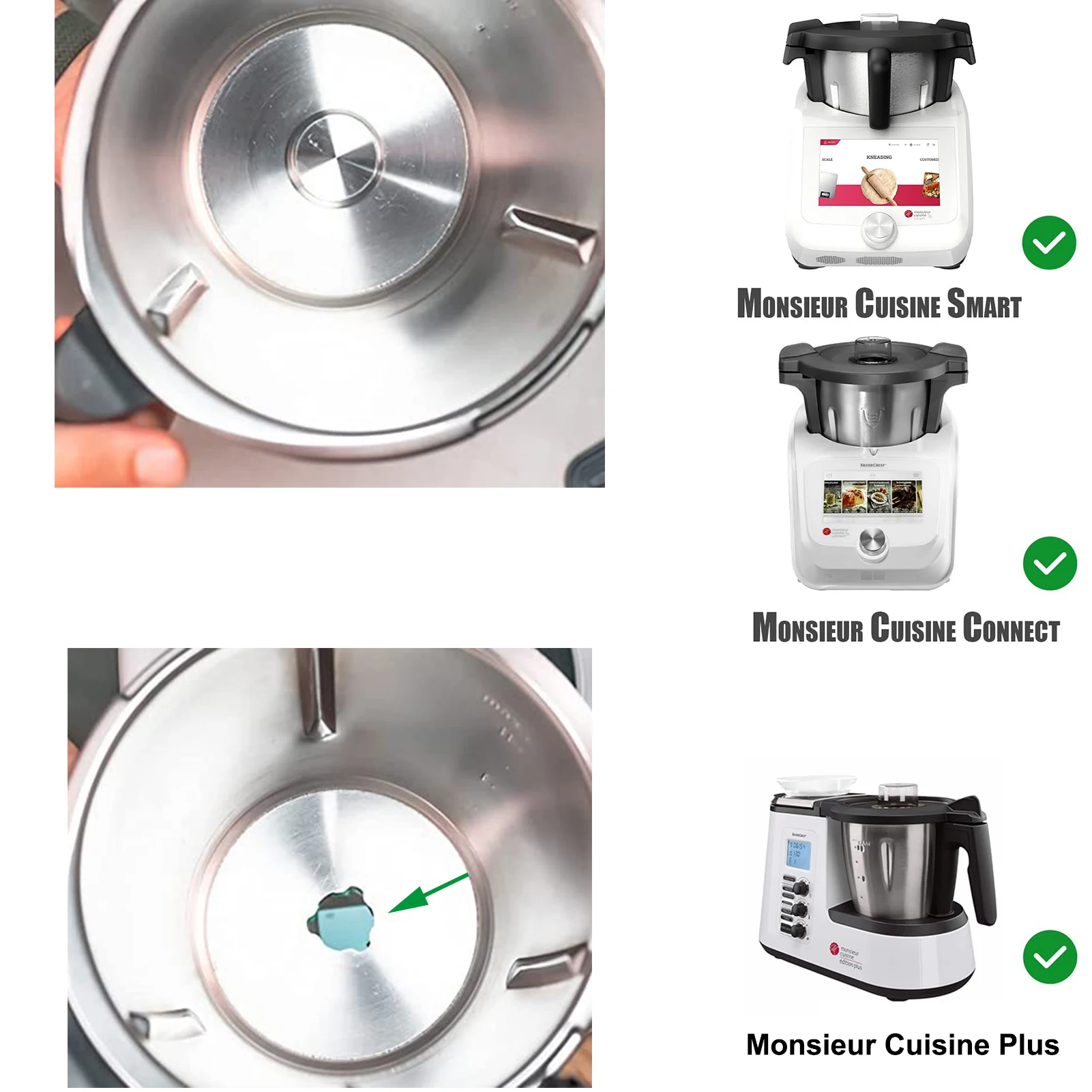 Bouchon pour mélangeur de Cuisine Monsieur, tête de couteau, couvercle étanche, bouchon de trou de P