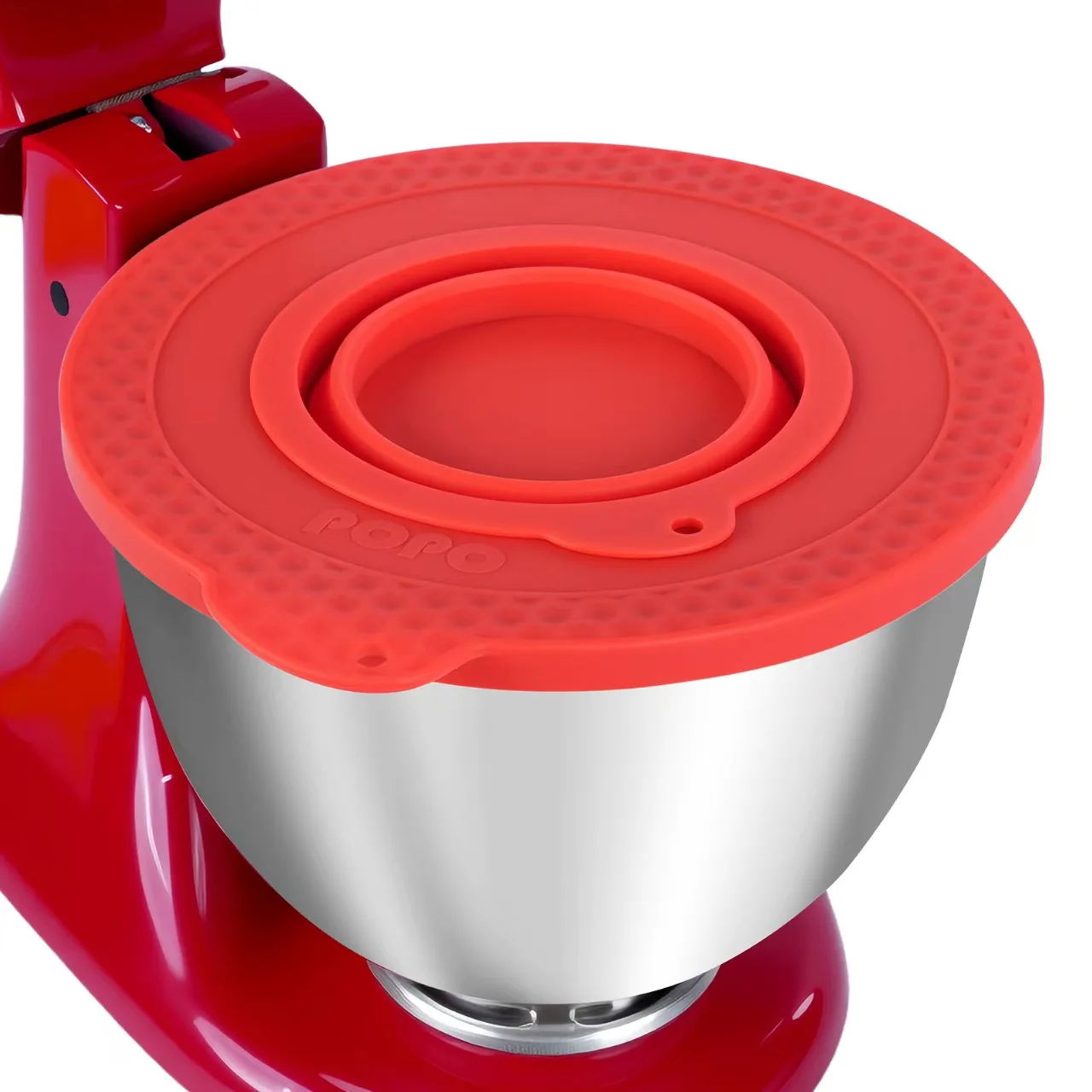 Couverture de bol en silicone pour mélangeurs sur socle inclinable de 4,5 à 5 quarts, avec couvercle