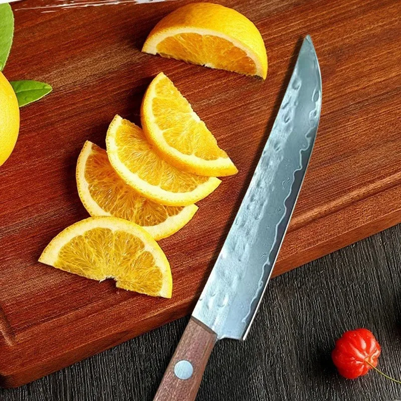 Couteau à Steak forgé en acier damas à 67 plis, couteau à fruits à éplucher tranchant, manche mongol