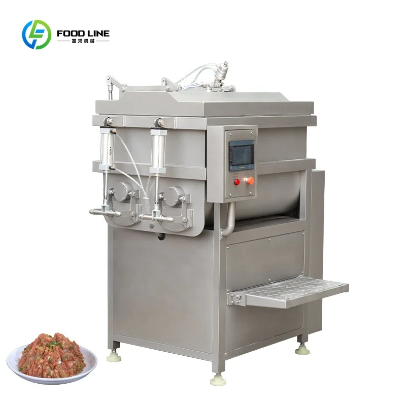 Mélangeur alimentaire multifonctionnel industriel entièrement automatique, pour viande, poisson, sau