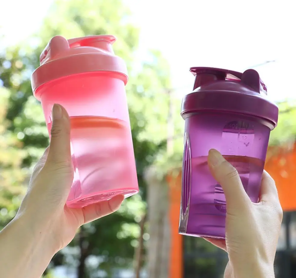 Leeseph Shaker Bottle avec boules Shaker Bouteille Shaker à boisson anti-fuite pour Shake et pré-ent