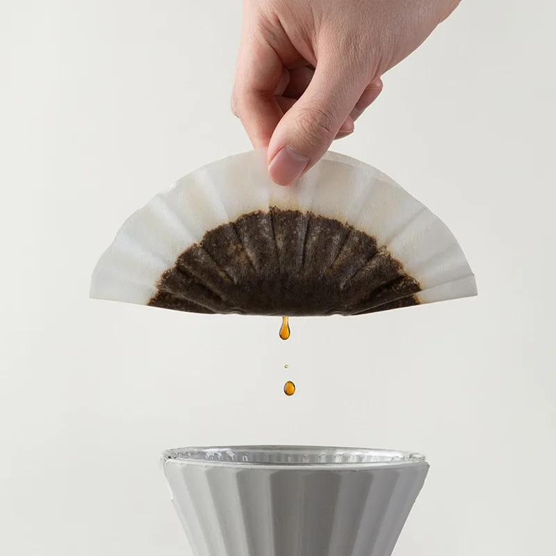 Papier filtre à café YRP 50 feuilles 1-2 tasses 3-4 tasses filtre en papier # 155 # 185 Pour Over Co