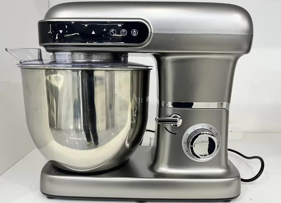 Robot pâtissier sur socle 2200W, bol en acier inoxydable 10L, 9 vitesses, tête inclinable, pour pain