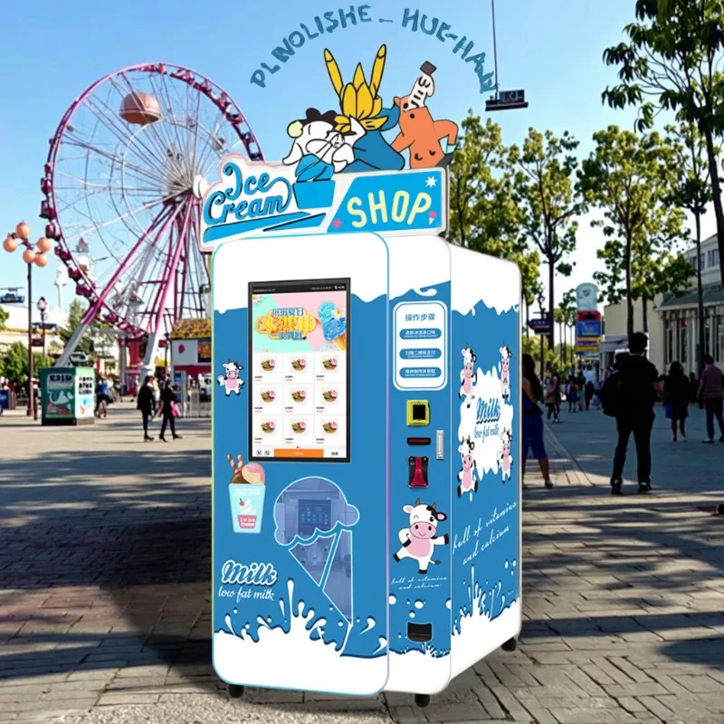 Meilleur distributeur automatique fournisseur libre Service crème glacée molle Smoothie Robot entièr