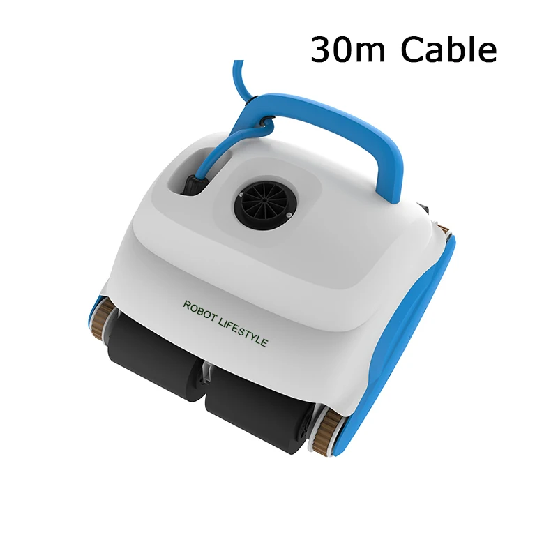 Nettoyeur de piscine Robot avec câble de 30m, fonction d'escalade, télécommande, haute efficacité po