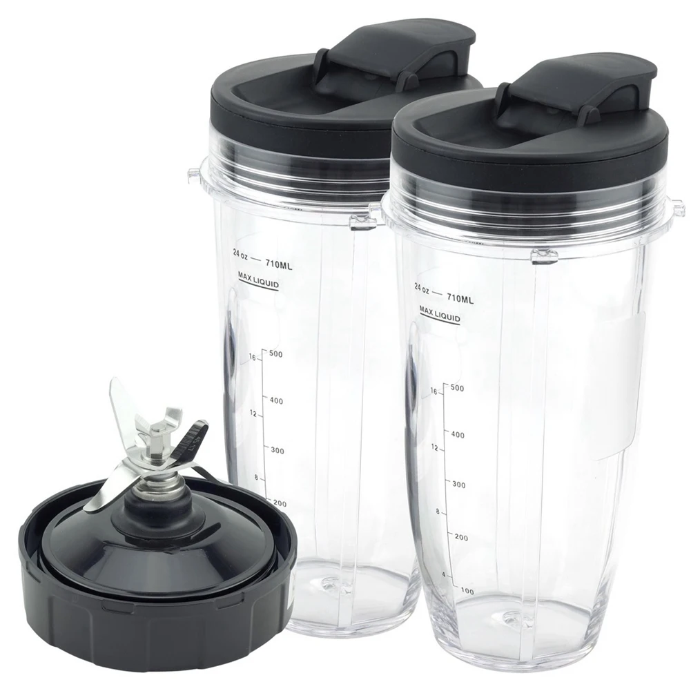 Mélangeur pour Ninja, Standard avec To-Go Veds, Lame flacon à 7 ailettes, Auto IQ, 2, 24Oz