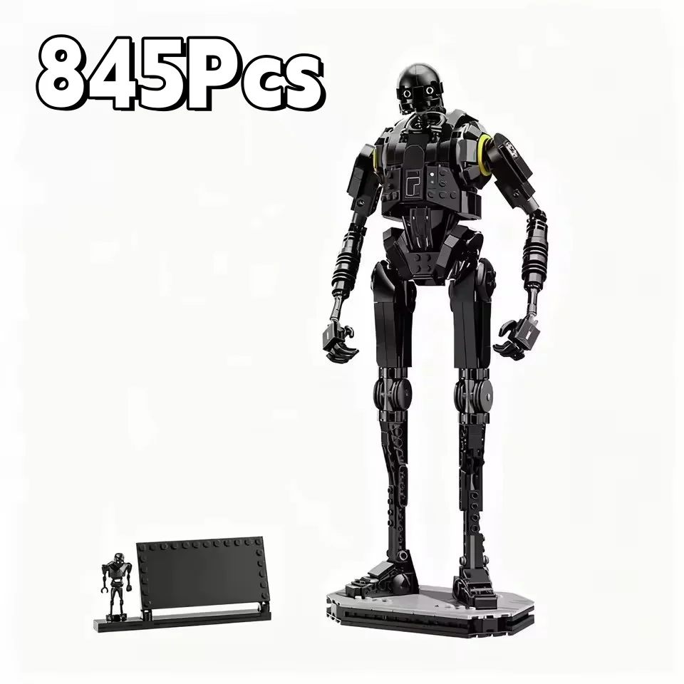 Modèle de robot de combat noir, décoration de bureau à domicile, cadeau de fête et d'anniversaire po