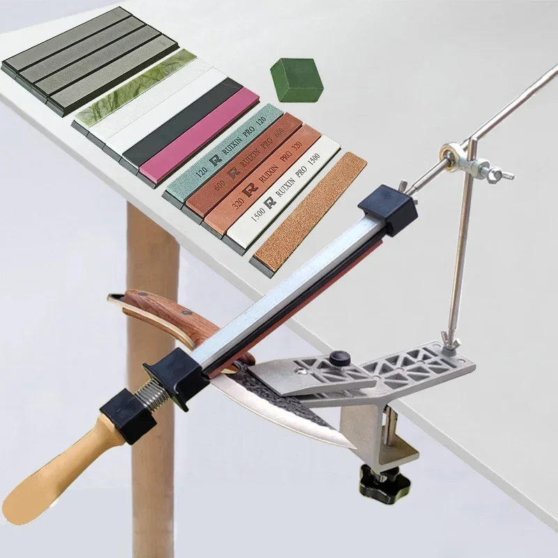 Affûteur de couteaux professionnel, pierre à aiguiser diamantée, Outils de cuisine