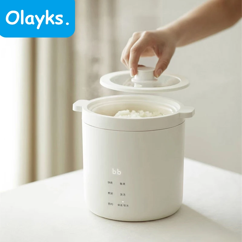 Olayks-Cuiseur à riz électrique, mini cuiseur électrique, revêtement de glaçure en céramique, cuisso