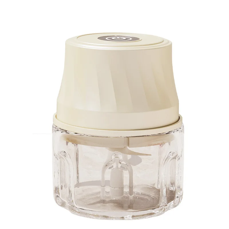 Hachoir Électrique Sans Fil pour Ail et Viande - Mini Hachoir Électrique 3-en-1 / Mixeur Silencieux
