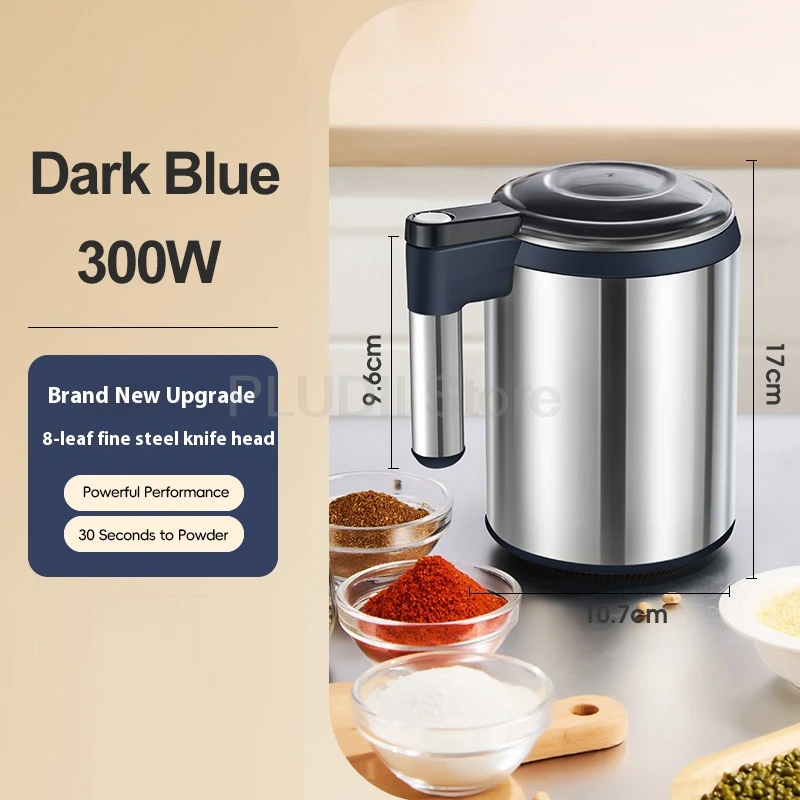 Broyeur électrique domestique multifonction en acier inoxydable, 220V, 600W, pour Grains, épices, ap