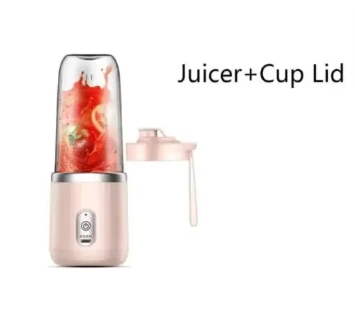 Mixeur Portable Électrique 6 Lames Multifonction pour Jus Frais, Smoothies, Glace Pilée et Préparati