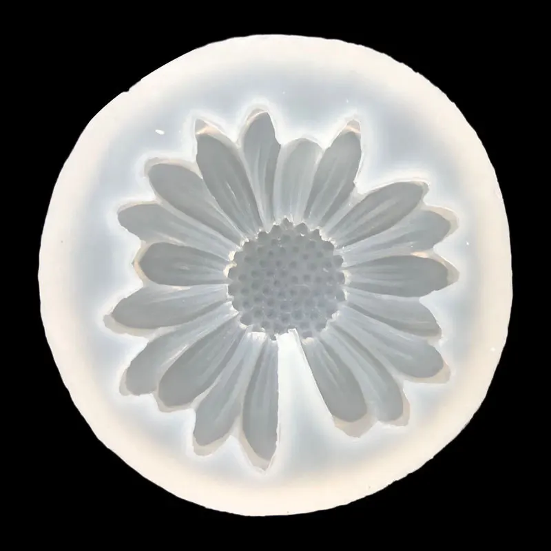Moule 3D en forme de fleur de marguerite, en Silicone, fleur de soleil, aromathérapie, savon époxy,