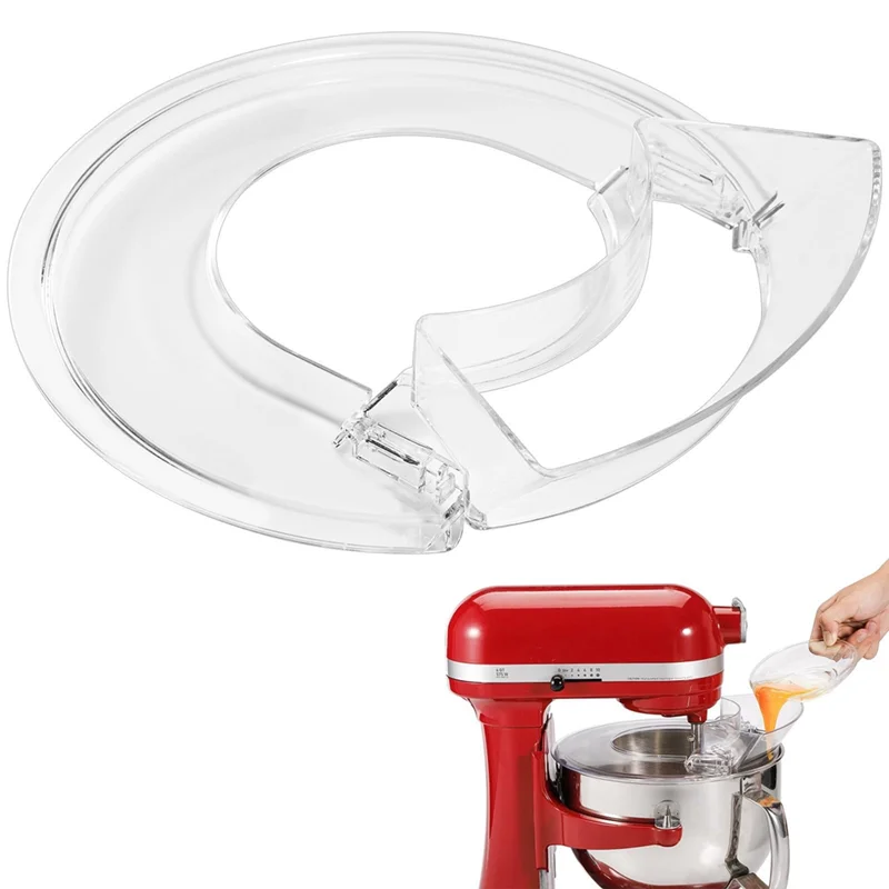 1 bouclier anti-éclaboussures pour batteurs sur socle KitchenAid 5.5 7QT à tête inclinable, couvercl