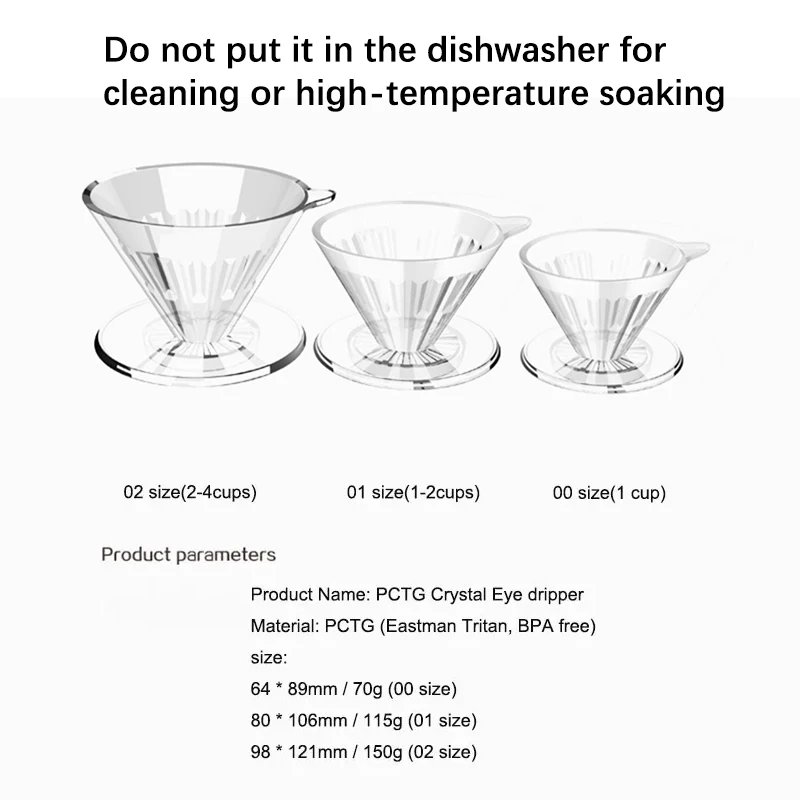 TIMEMORE PCTG cristal oeil goutte à goutte café goutte à goutte verser sur cafetière conique café fi