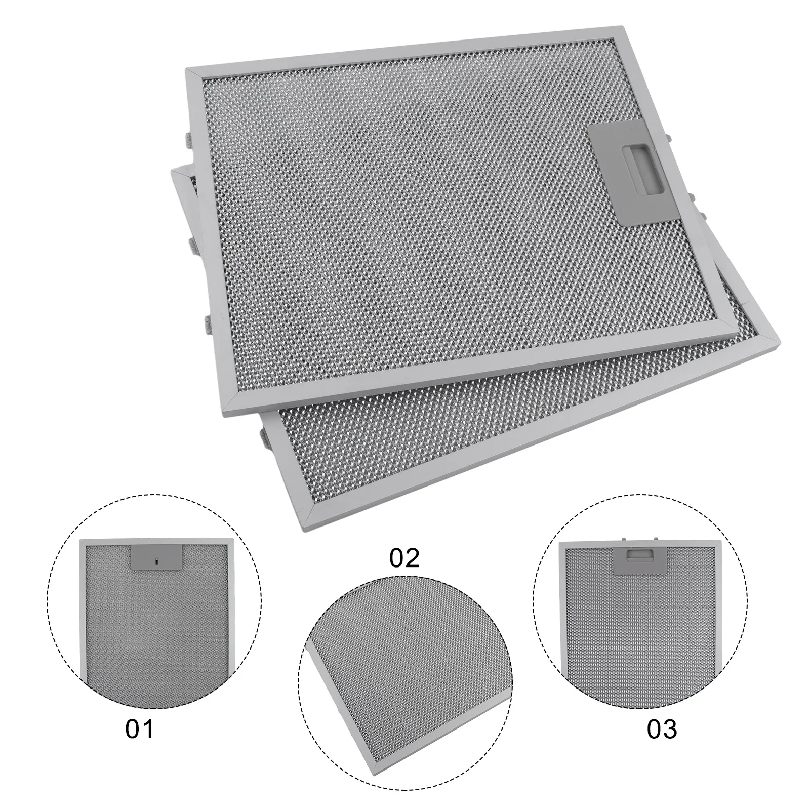 2 pièces filtres pour hotte de cuisine filtre de ventilation d'extracteur de maille métallique 320x2