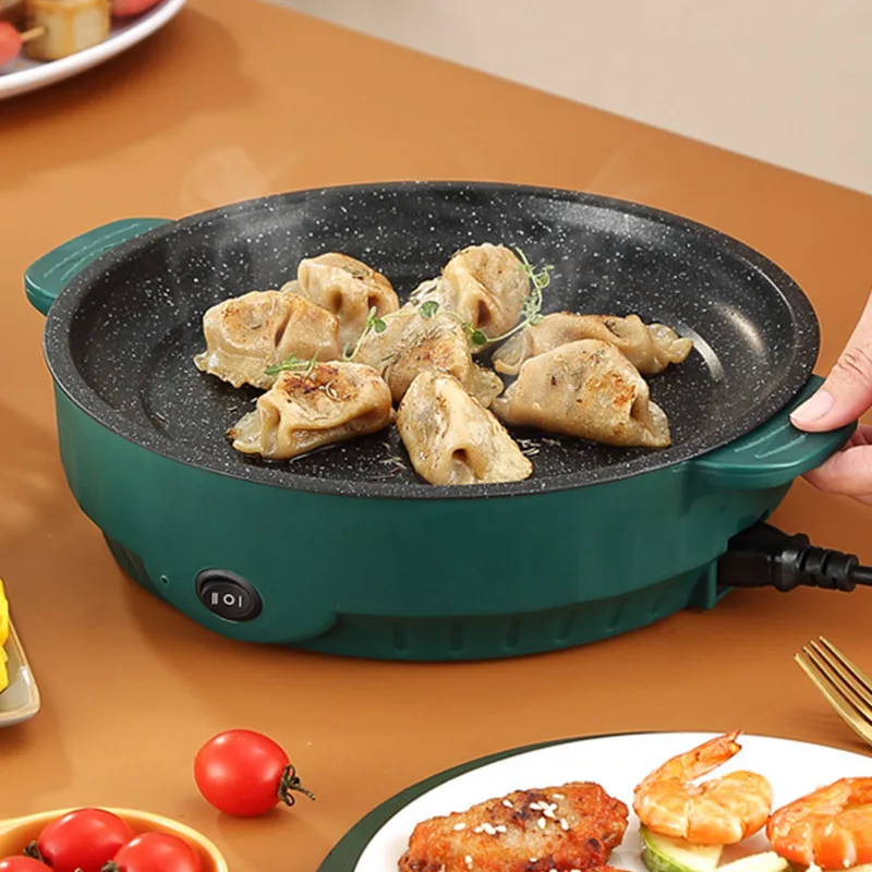 Multicuiseur électrique poêle électrique 220V maison Barbecue Steak frit poisson Omelette poêle anti