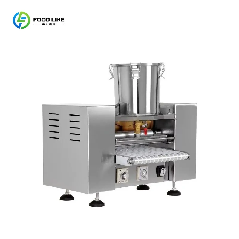 Machine à crêpes électrique automatique en acier inoxydable personnalisée pour usage en boulangerie,