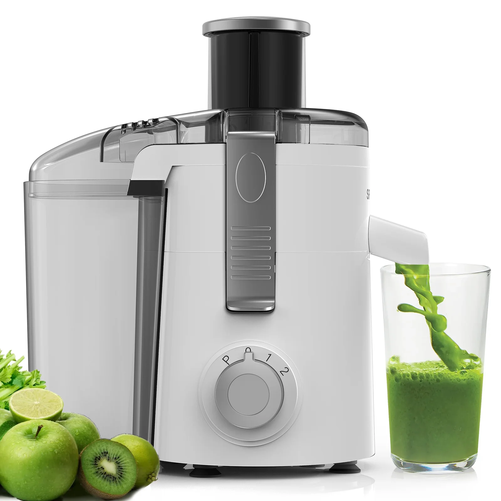 SiFENE-Machine à jus compacte, extracteur de jus centrifuge pour jus de fruits et légumes, 3 vitesse