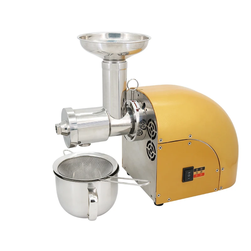 Extracteur de Jus de Fruits et Légumes à Mastication Lente en Acier Inoxydable, Presse à Froid Compa