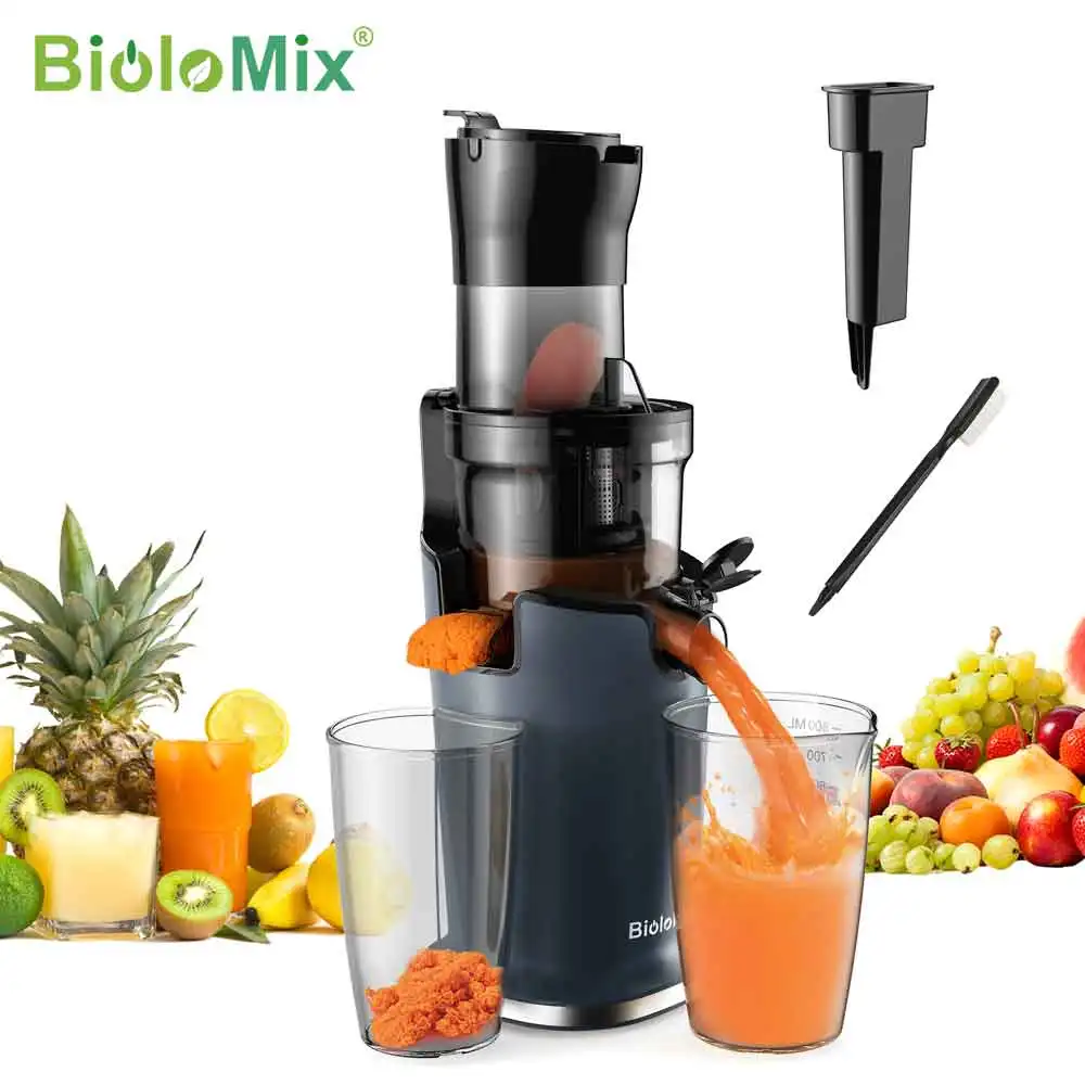 BioloMix-Extracteur de jus à mastication lente, presse à froid, Ju479, goulotte de rajeunissement de