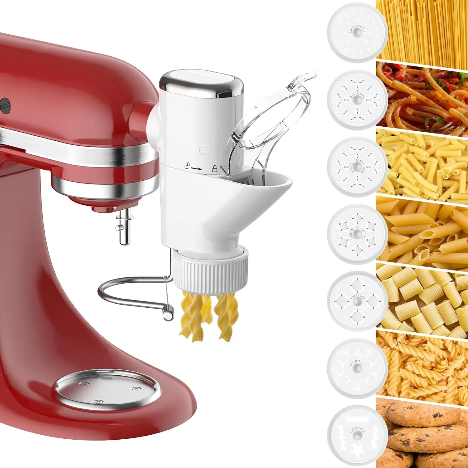 Accessoire de presse à pâtes gastronomiques 2024 pour mélangeurs sur socle KitchenAid, presse à pâte