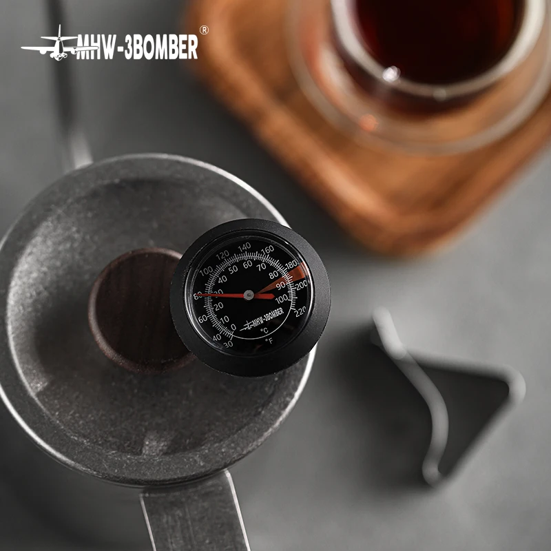 MHW-3BOMÉRO 0 à 100 ℃ Thermomètre à cadran pour cafetière, pichet à mousse de lait, café professio