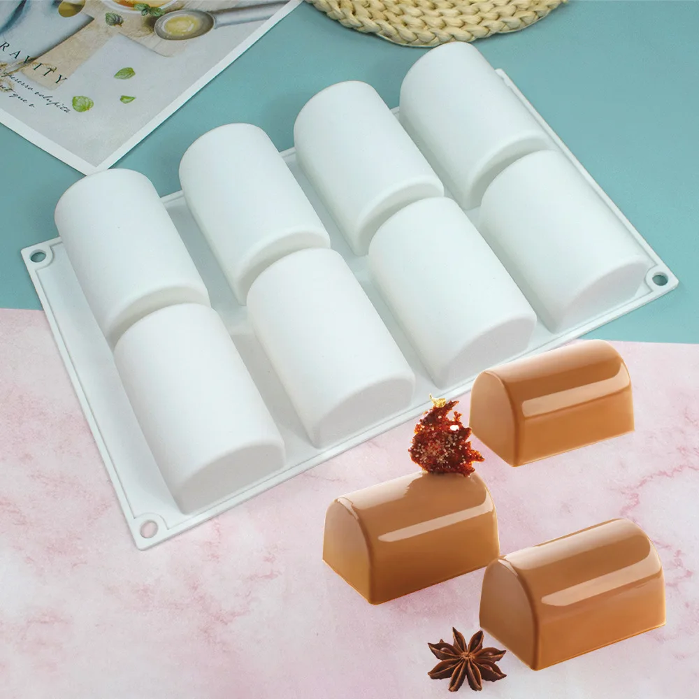 Moule à gâteau en silicone ovale long pour mousse, pâtisseries et desserts, plateau de cuisson DIY p