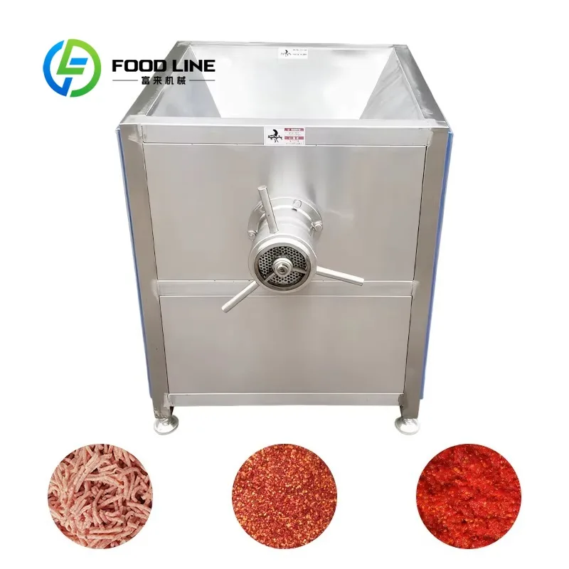Machine à hacher la viande électrique robuste personnalisée, construction en acier inoxydable, hacho