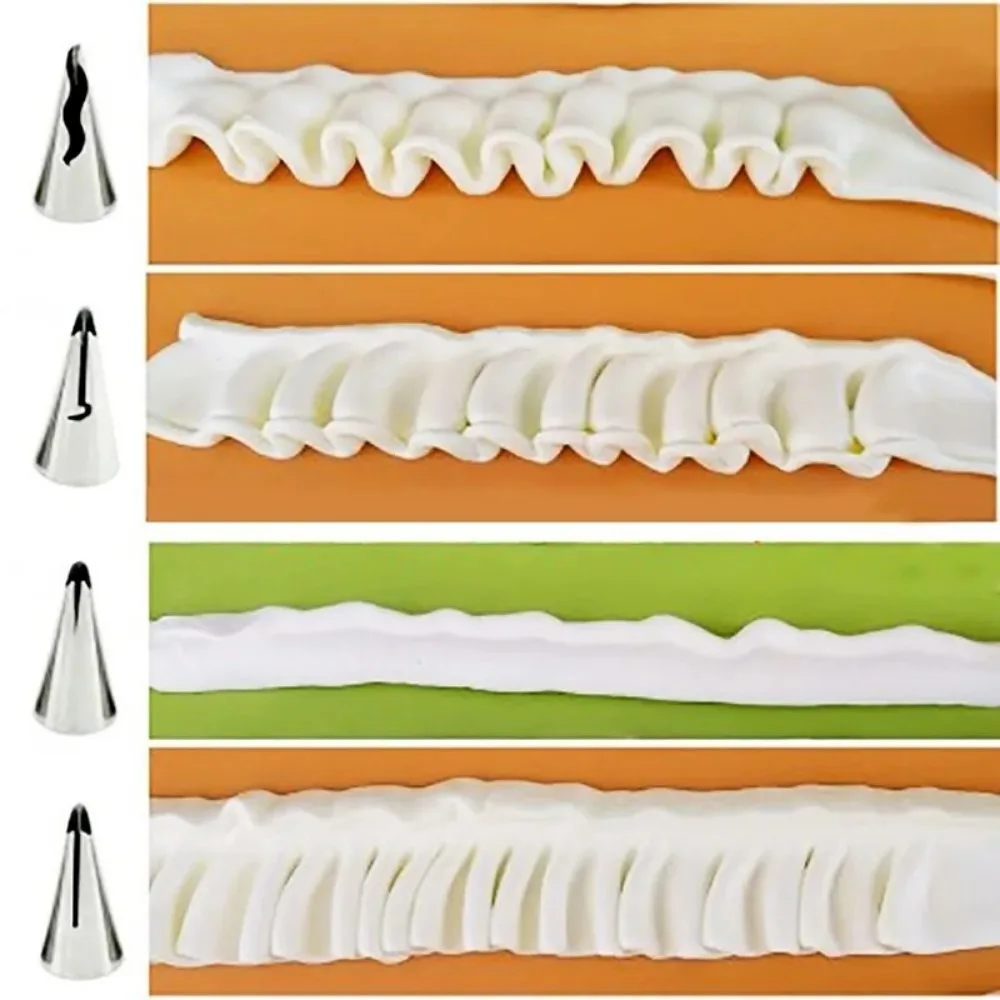Buse à gâteau en acier inoxydable, tête de Tube, bricolage, jupe bouffante de pâtisserie, buses de t