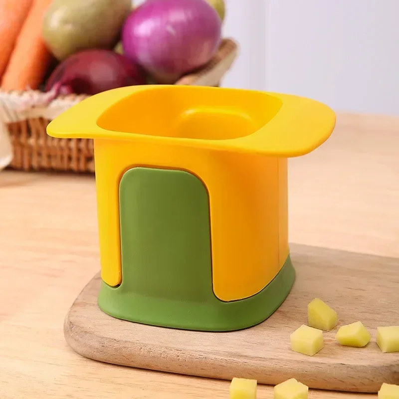 Hachoir à légumes multifonctionnel, coupe-frites, hachoir à oignon manuel, trancheuse à concombre et