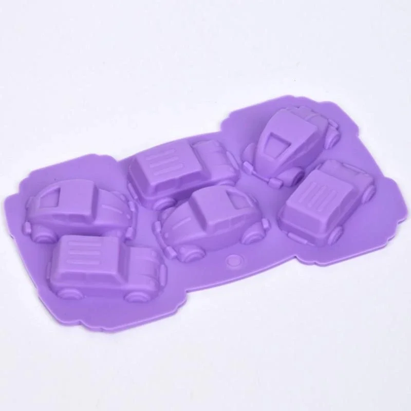 Moule à chocolat en silicone pour voiture, glace, bonbons, cuisson, gâteau, cookie, pouding, F2