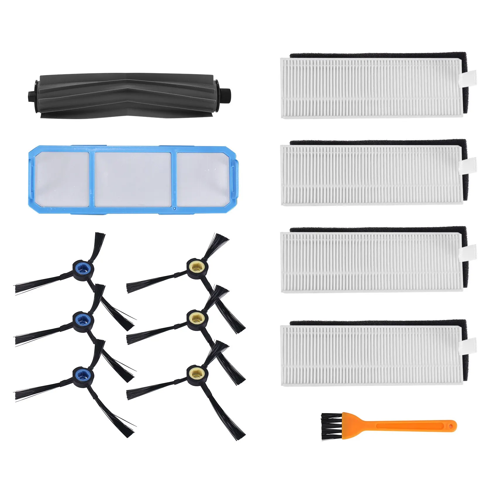 Remplacement de pièces de filtre HEPA pour Silvercrest, brosse principale, brosse latérale, aspirate