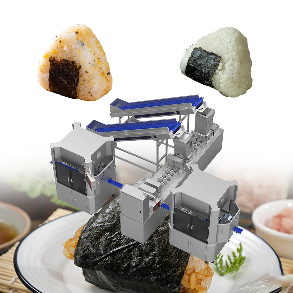 FOODLINE Ligne de production de machines à sushi triangulaires Onigiri Niguiri, fabricant chinois de