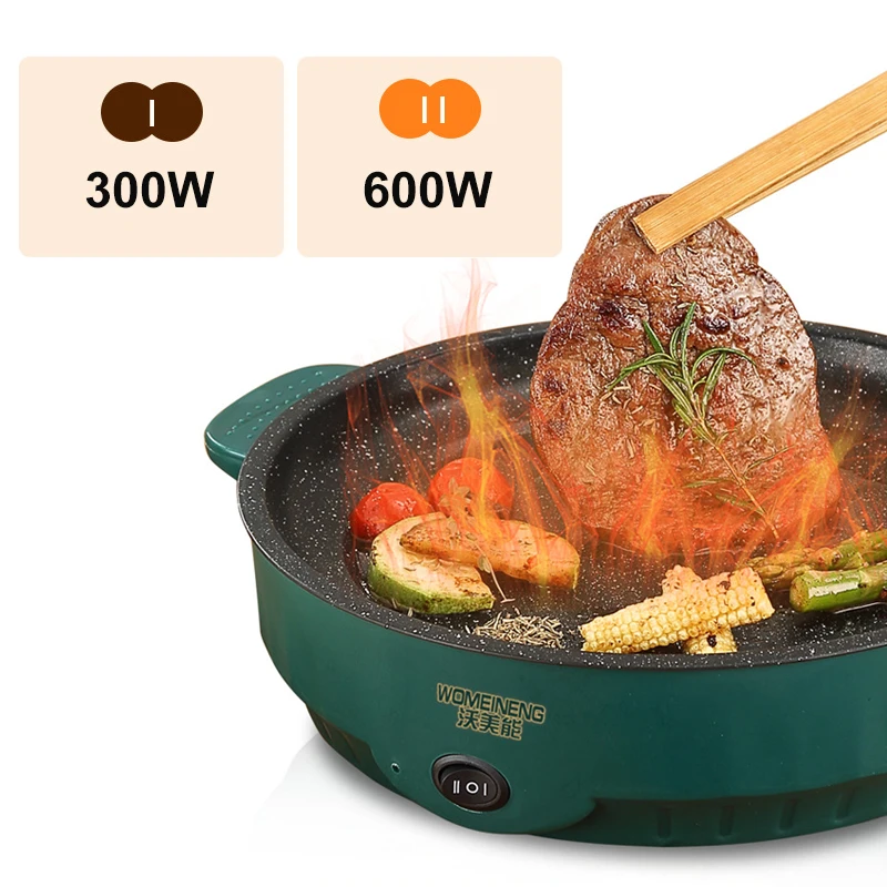 Multicuiseur électrique poêle électrique 220V maison Barbecue Steak frit poisson Omelette poêle anti