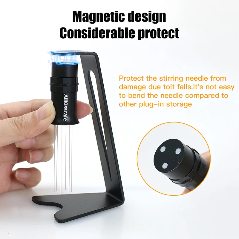Distributeur d'aiguilles à café WDT Tools 2.0, agitateur réglable, niveleur de poudre magnétique pou